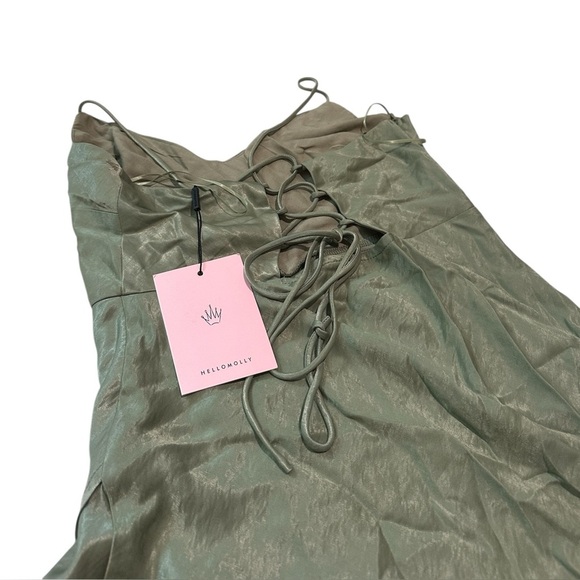 NWT CRASHING PROM MIDI DRESS GREEN Medium - Picture 12 of 14